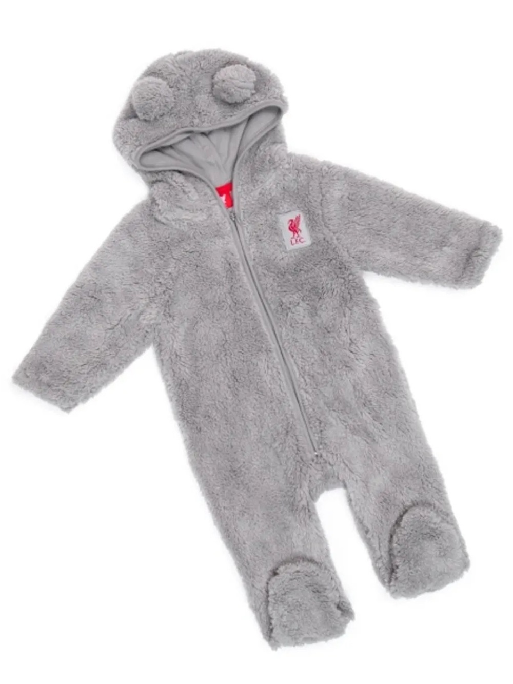 NWT LFC Liverpool Baby Sherpa Fleece Teddy Bunting Pramsuit